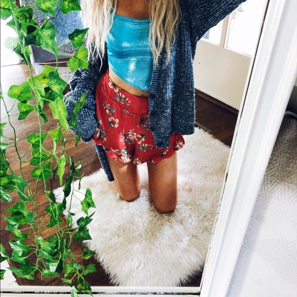 Harper Pants - Candy Apple Red Gemini Shorts ✨
